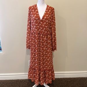 Jcrew Women’s Lined Floral Dress Size Large NWT